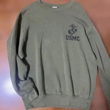 USMC 로고가 달린 올리브 그린 트레이닝복 가격 인하 가능합니다