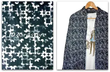 미레이! VANHEUSEN/환상 스퀘어 도트 올 패턴 아트 셔츠