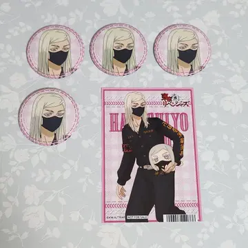 도쿄 리벤저스 누이파루 산즈 하치야 캔뱃지 브로마이드 메모카