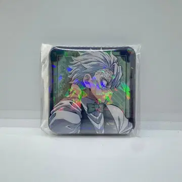 귀멸의 칼날 모크테일 바 로토 글리터 캔뱃지 시나즈가와 사네미