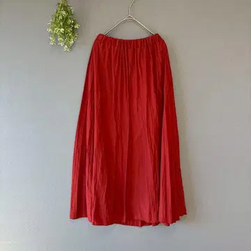 세포 (M) 고급 내추럴 존재감 편안함 허리밴딩 안감 부착 롱 스커트