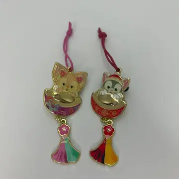 홍콩 디즈니 설날 핀 배지 리나벨 젤라토니 2개 세트