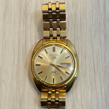 [ 작동품 ] SEIKO 자동 와인딩 25JW 골드 손목시계