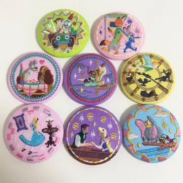 디즈니 자수 캔뱃지 8개 세트