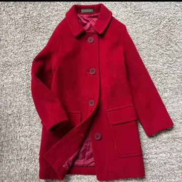 [새상품급] NEWYORKER 뉴요커 일본제 울 코트 9AR 빨간색