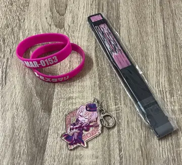 0.1g의 오산 미즈타 마리 씨 러버 밴드 부채 아크릴 키링