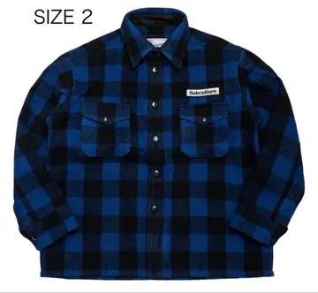 서브컬처 버팔로 체크 재킷 사이즈 2