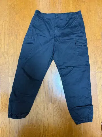 블랙 카고 팬츠