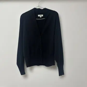 COS 울 혼방 가디건 블랙 M size