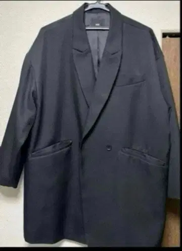 HARE 블랙 체스터 코트 s 사이즈