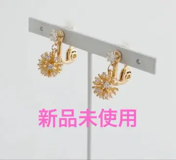 미사용 새상품 JewCas 플라워 모티브 에어핏 귀찌