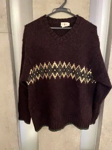 J.CREW 100% 울 V넥 스웨터