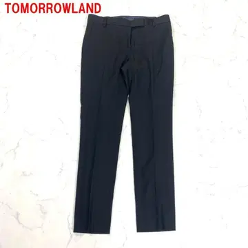 A6157 투모로우랜드 슬랙스 울 테이퍼드 블랙 34