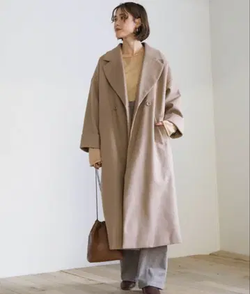 [새상품급] 베이지 롱 코트 체스터 코트 select MOKA