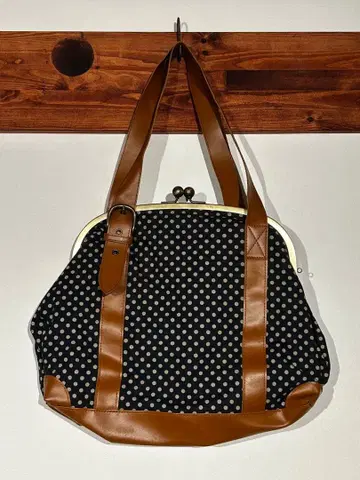 카란콜론 교토 가마구치 도트 백 핸드백 숄더백