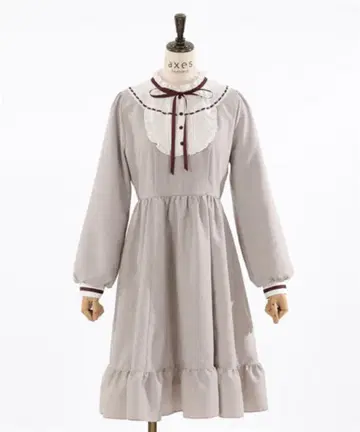 axes 보타이 리본 도리 원피스