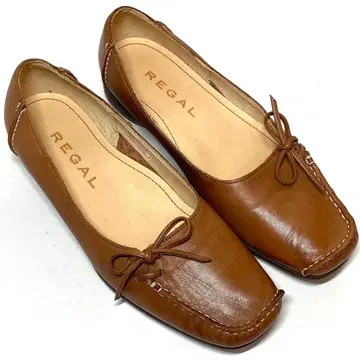 REGAL 리갈 플랫슈즈 브라운 23 PN8A 가죽 신발