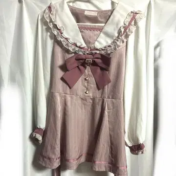 리즈리사 세일러 카라 셋업 핑크