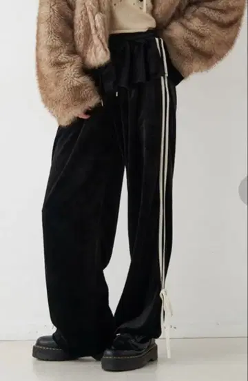 리본 포함 2025 jouetie 2way 길이 라인 저지 블랙