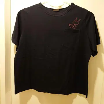 green nout 네이비 반팔 T셔츠 포켓 부착