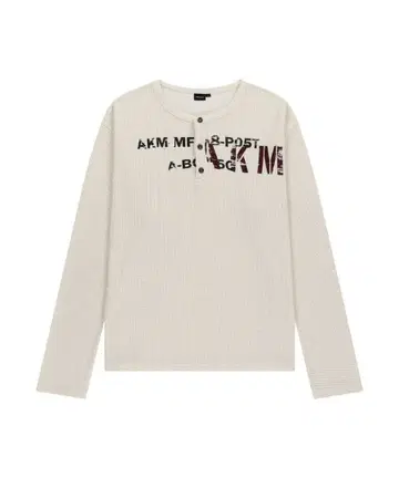 AAKAM 와플 헨리넥 롱슬리브 2