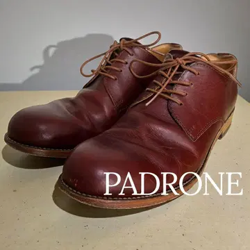 PADRONE 파드로네 더비 플레인 토 슈즈 40 브라운 25cm