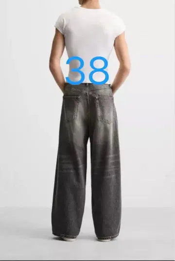 (38) zara extra baggy denim 엑스트라 배기 그레이