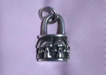 Silver 925 자물쇠 모티브 펜던트 탑