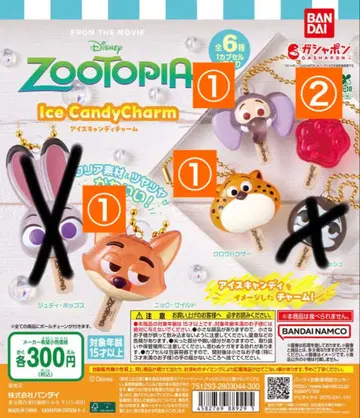 주토피아 메지루시 액세서리 5종 세트