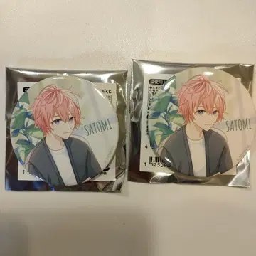 사토미 군 캔뱃지 복권 2점