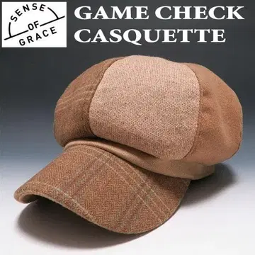 새상품 센스 오브 그레이스 패치워크 애플 헌팅 캡 BE 사이즈 조절