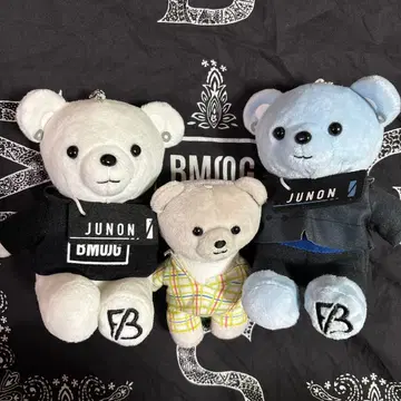 JUNON FB 로고 포함 봉제 인형 3개 세트
