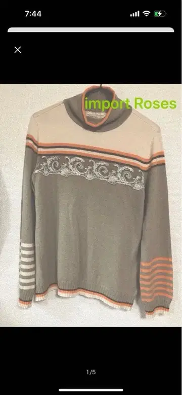 [새상품급] import Roses 인포트 로사 터틀넥 스웨터