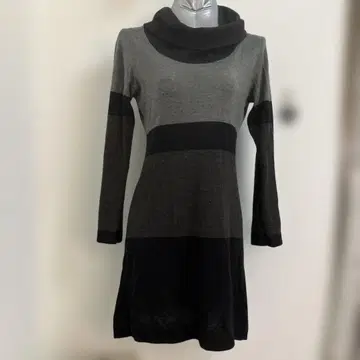 RAF RAF 터틀넥 니트 원피스 그레이 블랙