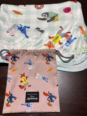 주토피아 캐릭터 복조리 & 담요 세트