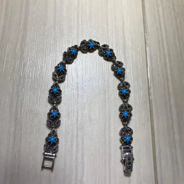 실버925 슬리핑 뷰티 마카사이트 터콰이즈 팔찌