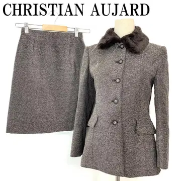 CHRISTIAN AUJARD 스커트 셋업 브라운 S B8572