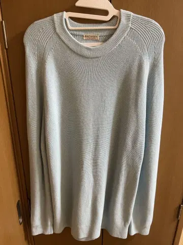 BEAUTY&YOUTH 크루넥 니트 워셔블 라이트 블루 미사용