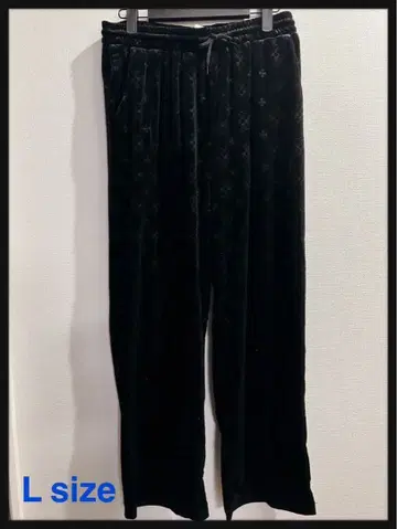 크로스 패턴 벨로아 팬츠 [ L 사이즈 ]