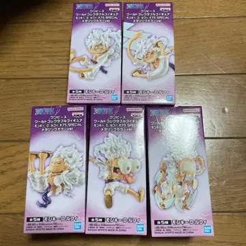 원피스 피규어 월드 컬렉션 루피 니카 기어5 전 5종 세트 메탈릭