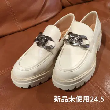 BONTRE 화이트 로퍼 24.5 통굽 새상품