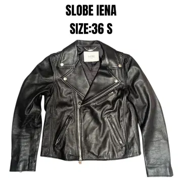 SLOBE IENA 슬로브 이에나 램 가죽 라이더 블랙 S 사이즈