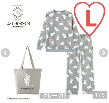 무민 MOOMIN 룸웨어 3종 세트 M 사이즈 미사용 새상품