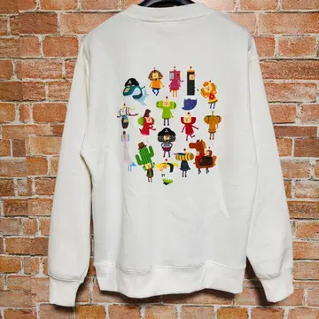 카타마리 다마시이 트레이닝복 맨투맨 속기모 남성용 왕자 화이트 M