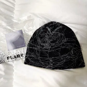 FLARE UP 플레어업 니트 모자 비니 블랙