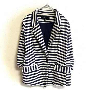 몬토 테일러드 자켓(F) 보더 무늬 모노톤 1버튼 티셔츠