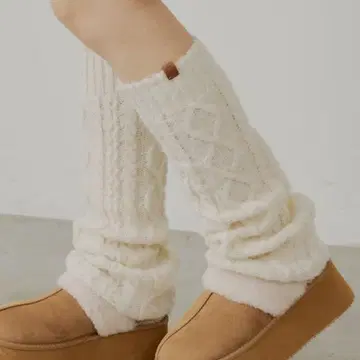 Chico 치코 케이블 레그 워머 베이지