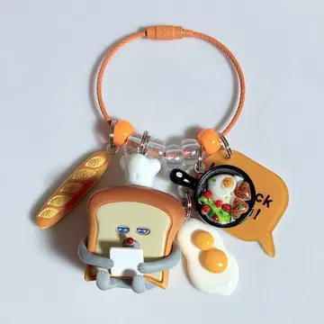 찰랑찰랑 키링 찰랑찰랑 가챠가챠 빵 도둑 오