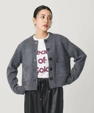 [ BEAUTY&YOUTH ] 울 포켓 가디건 워셔블