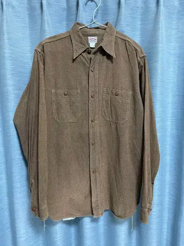 샴브레이 셔츠 브라운 8HOURUNION